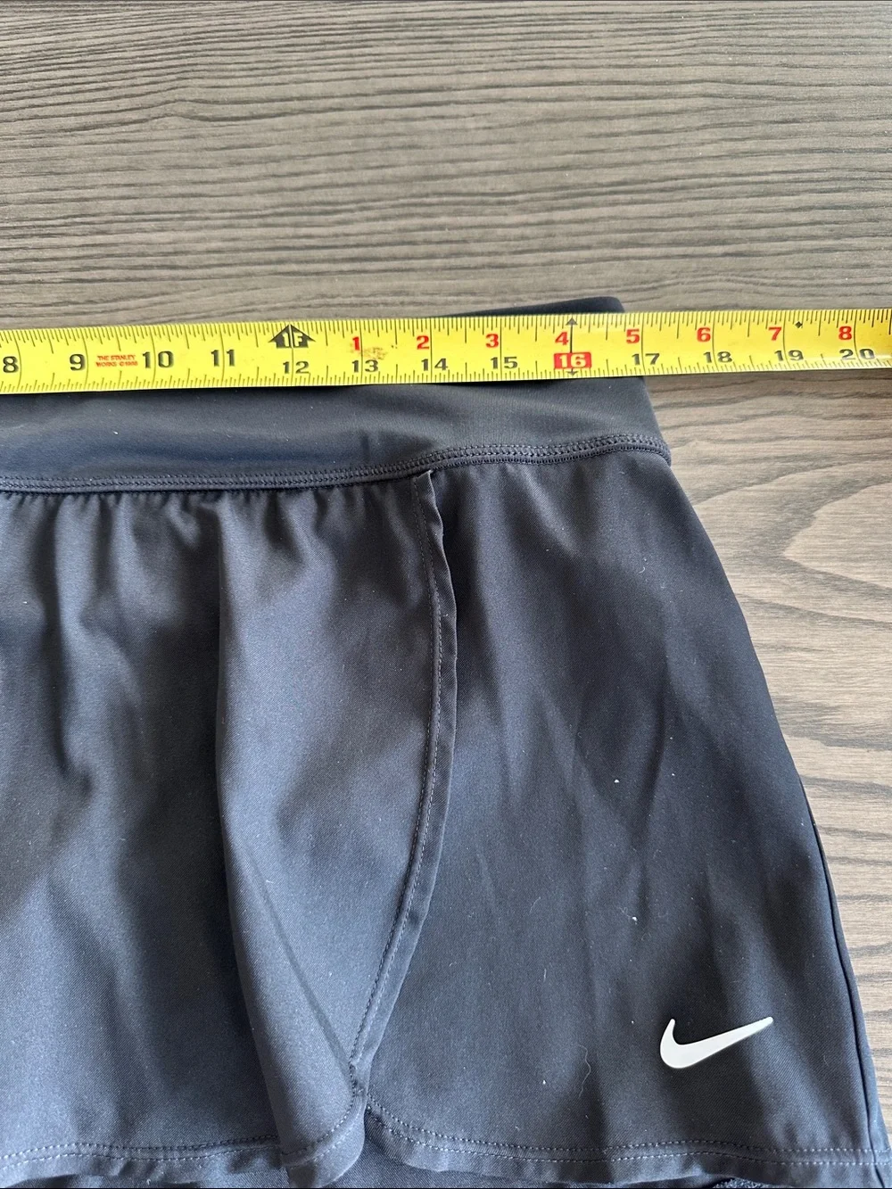 Nike Black Women's Circle Skater Golf/Tennis/Swim Skort with White Swoosh